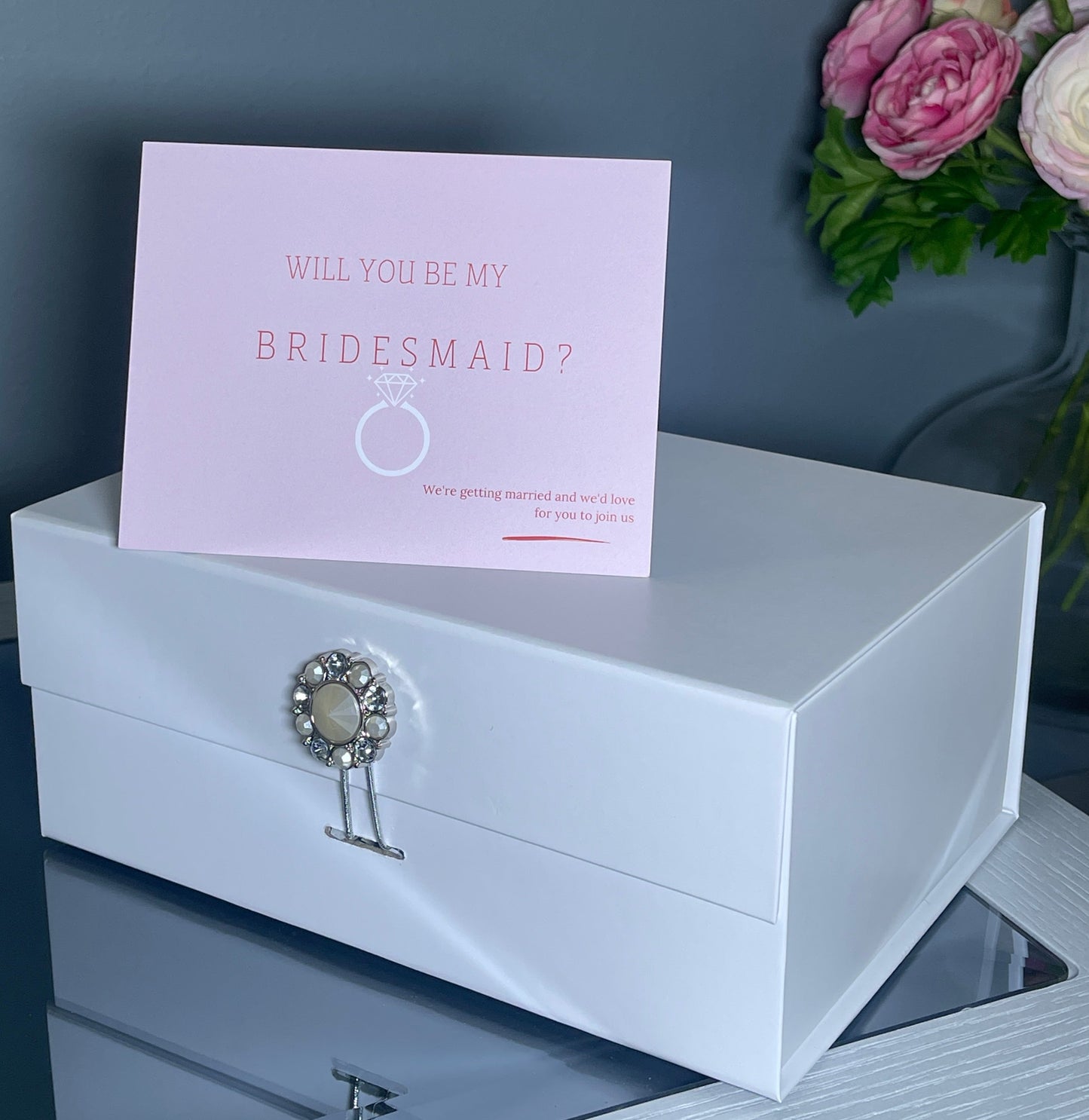 Pretty In Pink Bridesmaid Proposal Box