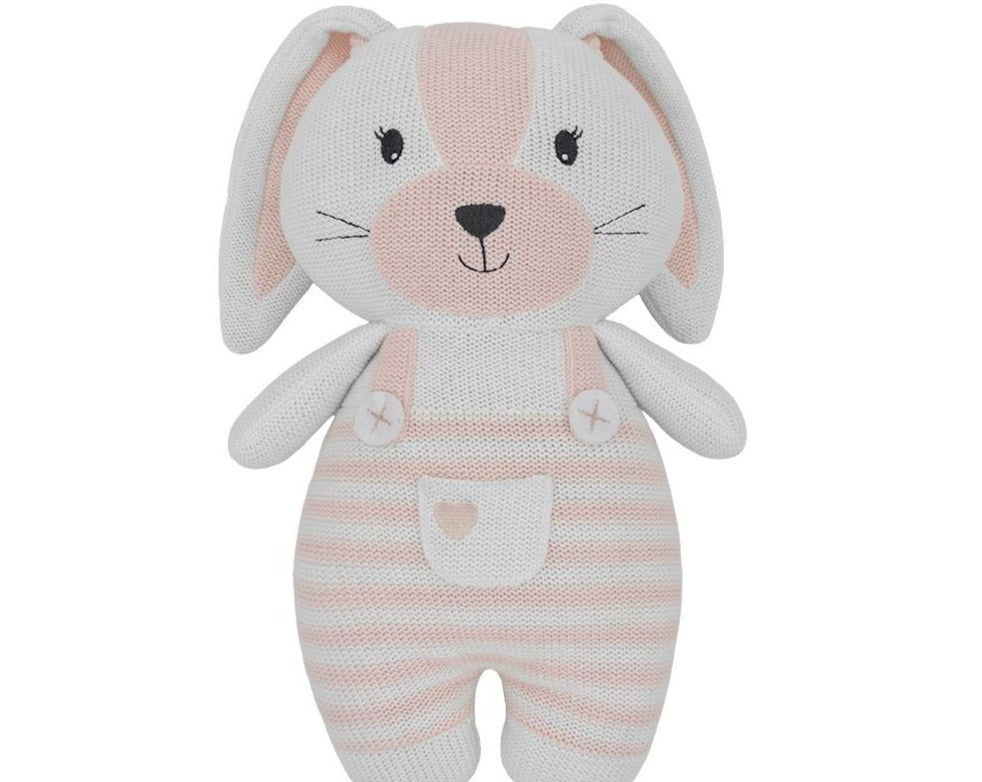 Huggable Knit Bunny Gift Set