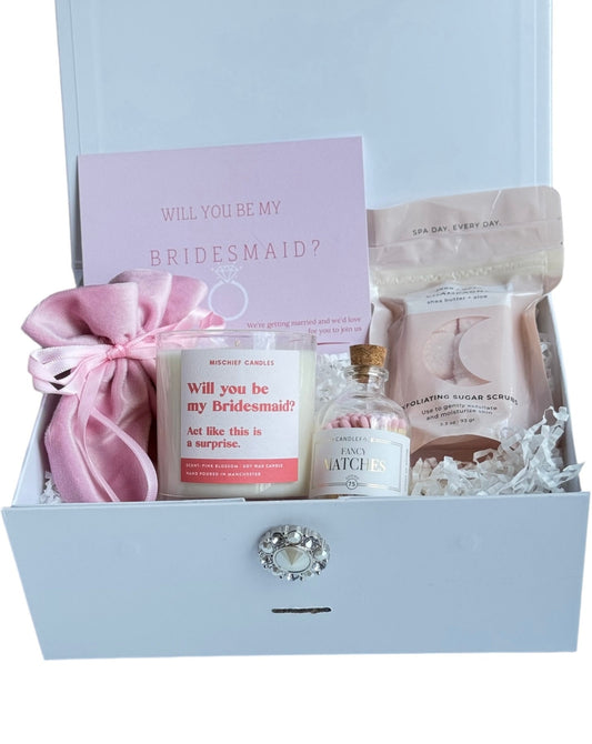 Pretty In Pink Bridesmaid Proposal Box